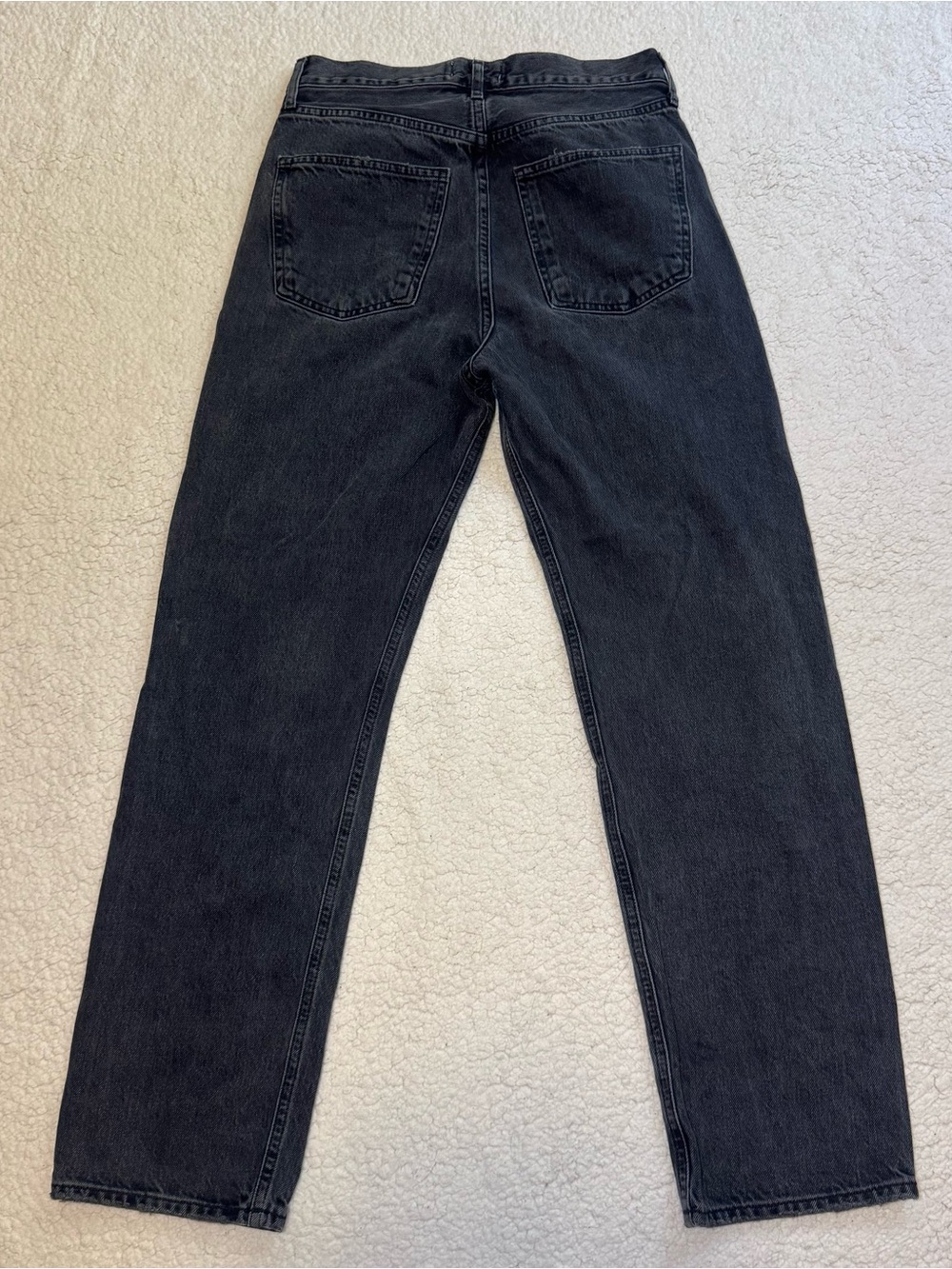 Agolde 90s Mid Rise Loose Fit Jeans Size 25 Wash Photogram Faded Black - Picture 10 of 10